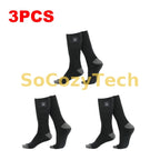 1/2/3Pair Winter Heated Socks Anti Slip Battery Powered Cold-Proof Skiing Sock Heating Warm Long Socks For Outdoor Skiing Hiking Socosytech