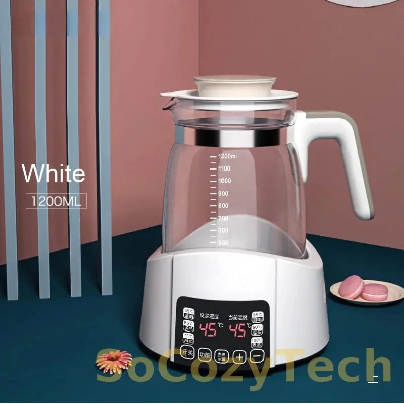 1.2L Infant Thermostatic Milk Regulator Kettle Hot Water Smart Insulation Pot Automatic Milk Warming Warm Milk Milk Powder GL41 Socosytech