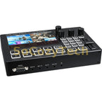 1080p60 4 Channel Camera Live Streaming Video Switcher with Screen Video Capture Card Mic Line in Audio Mixing Video Recording Socosytech