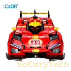 1518Pcs 1:10 Cada MOC City Remote Control Flame Racing Car Model Building Blocks RC V6 Sports Vehicle Bricks Toys Festival Gifts Socosytech
