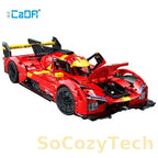 1518Pcs 1:10 Cada MOC City Remote Control Flame Racing Car Model Building Blocks RC V6 Sports Vehicle Bricks Toys Festival Gifts Socosytech