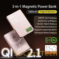 3 In 1 Magnetic Power Bank battery QI 15W Wireless Fast Charing With Intelligent  LCD Screen for iPhone 12-17 Pro Watch Airpods Socosytech