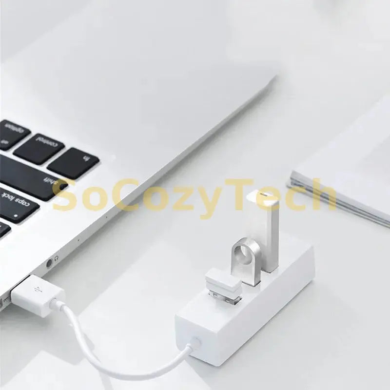4 in 1 USB 2.0 Hub Multi USB Splitter Power Adapter High Speed 4 Port All In One For PC Windows Computer Accessories Socosytech