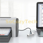 4 in 1 USB 2.0 Hub Multi USB Splitter Power Adapter High Speed 4 Port All In One For PC Windows Computer Accessories Socosytech