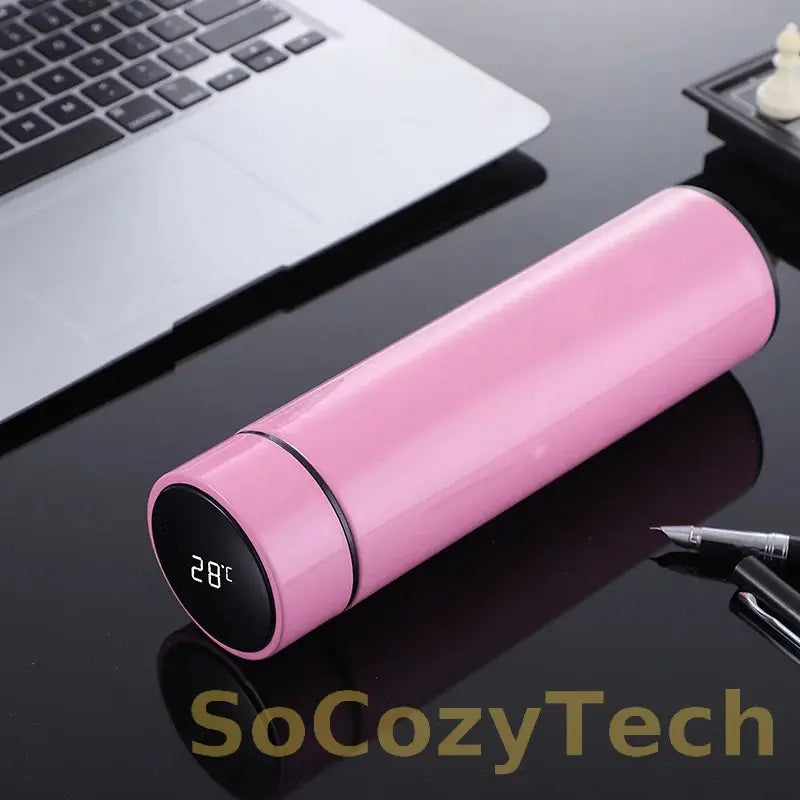500ML Smart Thermos Water Bottle Stainless Steel Insulation Touch Intelligent Temperature Display Vacuum Flasks Cup Digital Mug Socosytech