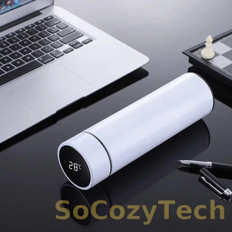 500ML Smart Thermos Water Bottle Stainless Steel Insulation Touch Intelligent Temperature Display Vacuum Flasks Cup Digital Mug Socosytech
