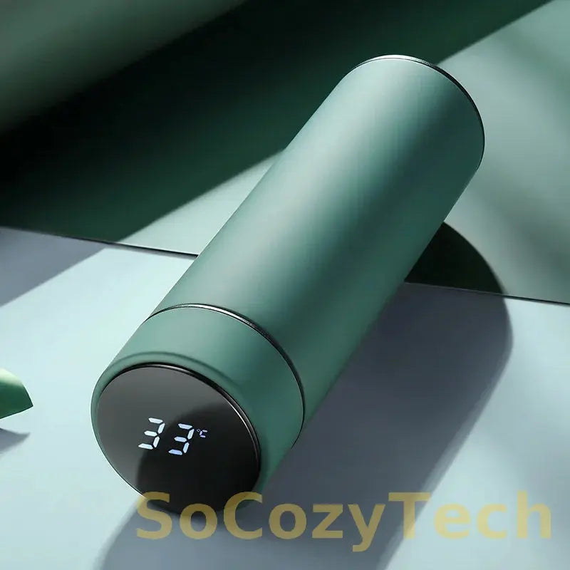 500ML Smart Thermos Water Bottle Stainless Steel Insulation Touch Intelligent Temperature Display Vacuum Flasks Cup Digital Mug Socosytech