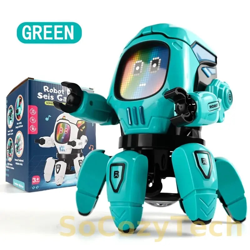 6 Claws Robot Dance Music Early Educational Toys For Children Interactive Electronic Robot Birthday Gifts for Kids Boys Girls Socosytech