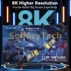 8K HDMI Cable High Speed Hdmi Cables Braided Nylon & Gold Connectors HDMI2.1 4K @ 120Hz 8K@60Hz for Laptop PS5 Xbox HDTV Socosytech