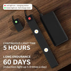 Barre LED Ultra-Fine à Détection de Mouvement–3 Couleurs & Recharge USB (Htomaza) - Socosytech