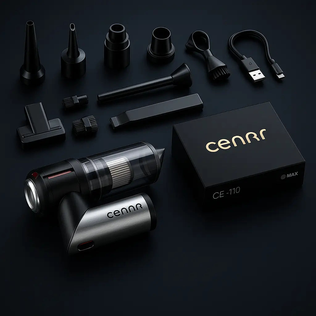 Aspirateur Portable Puissant – Nettoyage Voiture & Maison – Filtre HEPA - Socosytech