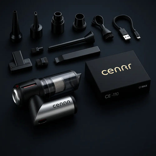 Aspirateur Portable Puissant – Nettoyage Voiture & Maison – Filtre HEPA - Socosytech