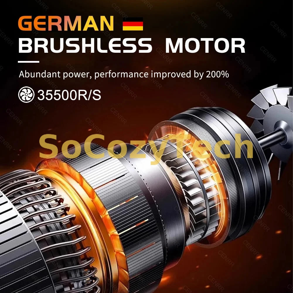 Aspirateur Portable Puissant – Nettoyage Voiture & Maison – Filtre HEPA Socosytech