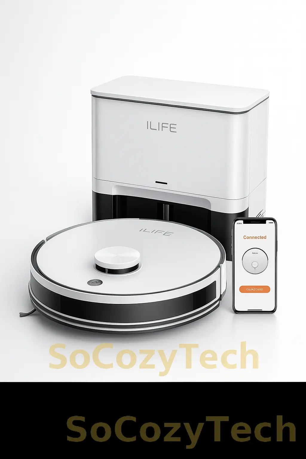Aspirateur Robot ILIFE A30 Pro – 5000 Pa, Lavage + Vidage Auto, 60 J d’autonomie - Socosytech