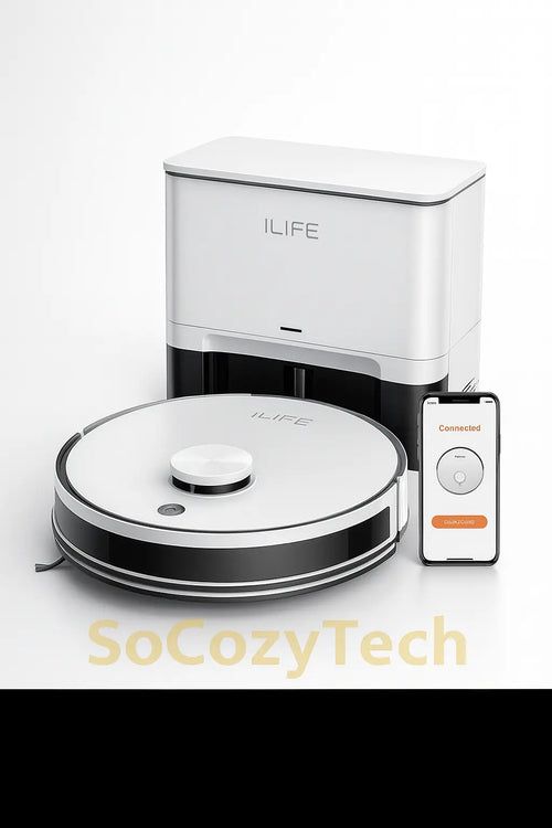Aspirateur Robot ILIFE A30 Pro – 5000 Pa, Lavage + Vidage Auto, 60 J d’autonomie - Socosytech
