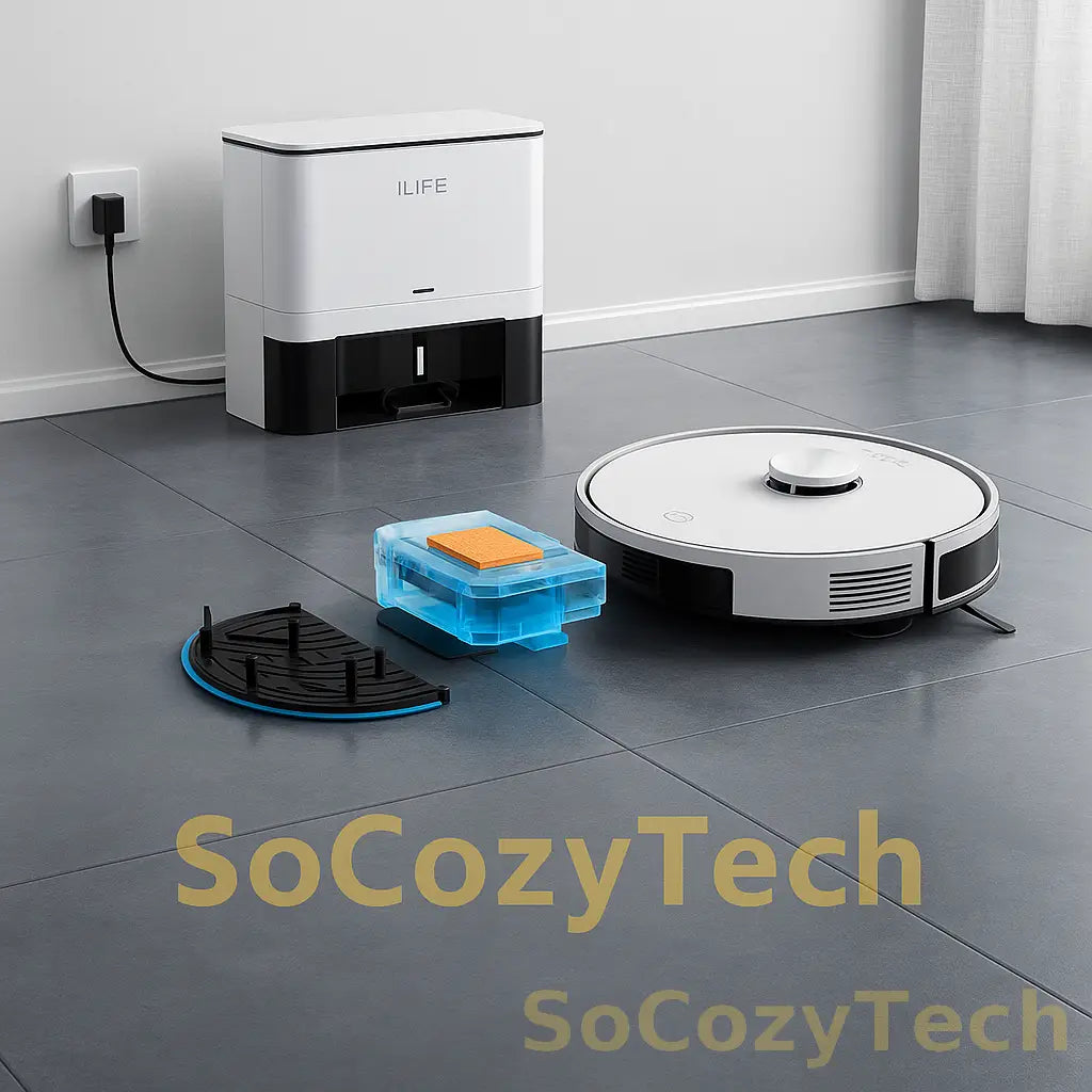 Aspirateur Robot ILIFE A30 Pro – 5000 Pa, Lavage + Vidage Auto, 60 J d’autonomie - Socosytech