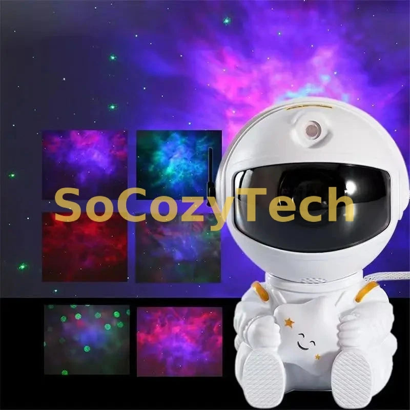 Astronaut Starry Sky Projector Adult Night Light Star Projector LED Astronaut Lamp Galaxy Projector for Bedroom Playroom Socosytech