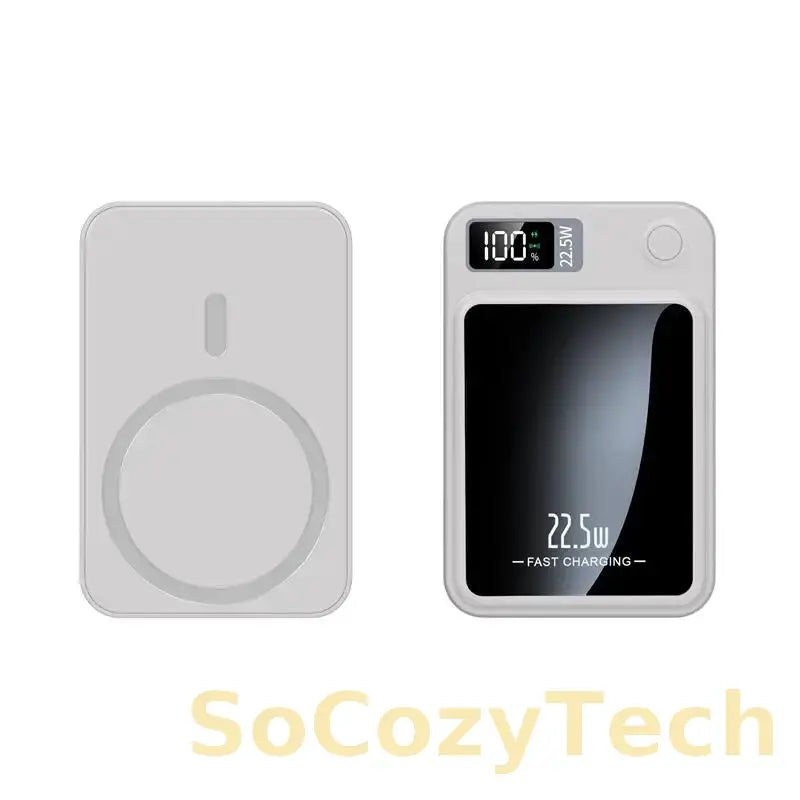 Batterie Externe 30000mAh Magnétique 15W – Charge Rapide & Sans Fil Socosytech