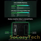 Bmax B6 Plus Mini Pc Intel I3-1000Ng4 Windows 11 Pc 12Gb Ddr4 Ram 512Gb Nvme Ssd Wifi 5 USB 3.0 USB * 3 HDMI * 2 Bluetooth4.2 Socosytech