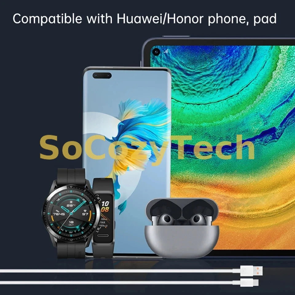 Câble SuperCharge 66 W USB-C – Charge Rapide Universelle pour Huawei / Android / Tablettes SoCozyTech
