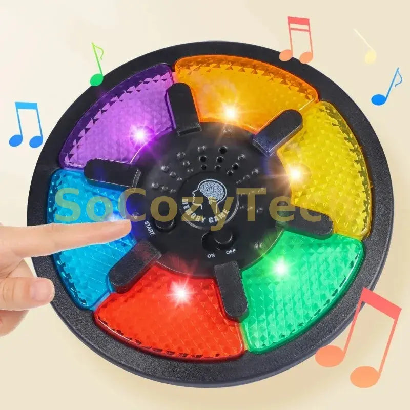Children's Educational Toy Memory Training Game Console, Handheld Electronic Memory Game Light Sound Creative Interactive Game Socosytech