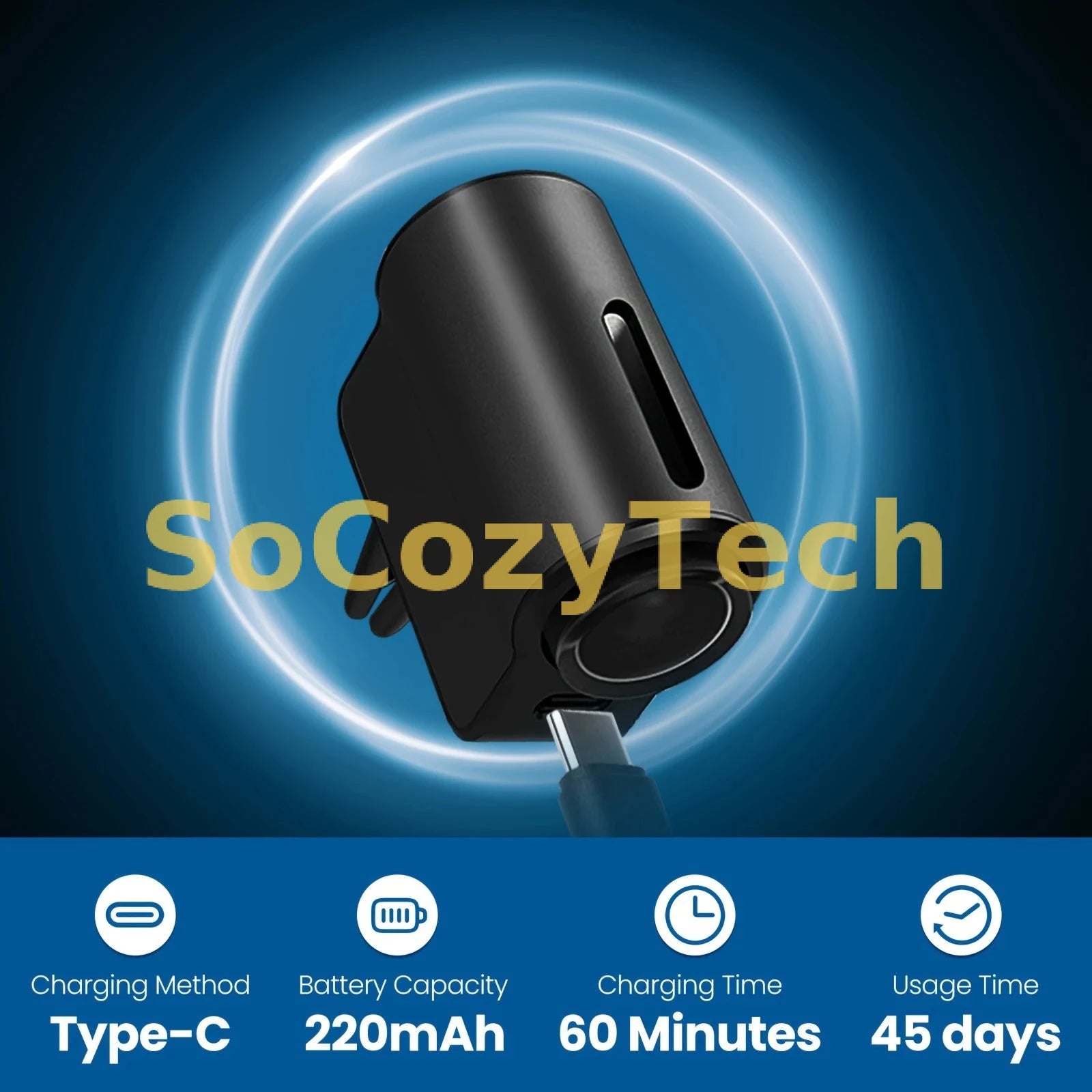 Diffuseur d’Arômes Intelligent pour Voiture – Rechargeable & Minuteur Automatique Socosytech