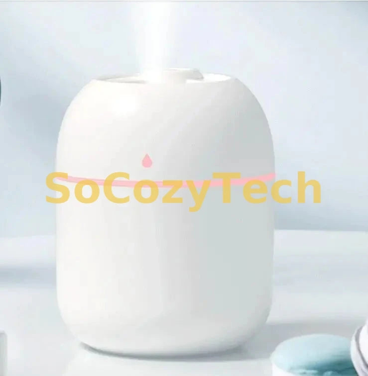 Diffuseur d’arômes & Humidificateur d’air USB 250 ml – Lumière LED & Brume Ultrasonique Silencieuse SoCozyTech