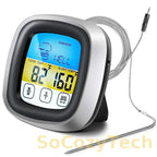 Digital Kitchen Thermometer Probe Touch Screen Meat Barbecue Food Temperature Measure Tool Steak BBQ Timer Cooking Tools 1PC Socosytech
