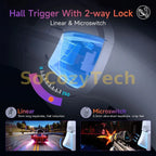 EasySMX X20 Wireless Gamepad Enhanced Controller Compatible with PC/NS/TV/Phone/Laptop, Hall Micro Triggers Joystick RGB Effect Socosytech