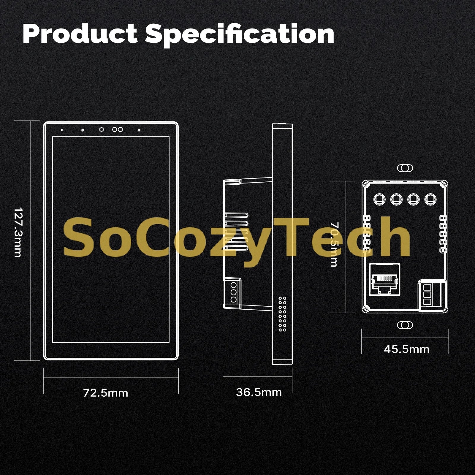 Écran de Contrôle Intelligent MOES 5" WiFi & ZigBee – Panneau Tactile avec Alexa Intégrée, Passerelle ZigBee et Gestion Domotique Tuya Smart Life Socosytech