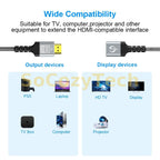 FSU 8K HDMI-compatible Extender cable,Male to Female Adapter,4K@120Hz 8K@60Hz 2.1 48Gbps,Compatible with PS5,PS4,TV PC,Blu-ray Socosytech