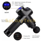 Fascial Massage Gun Electric Percussion Pistol Massager Body Neck Back Deep Tissue Muscle Relaxation Pain Relief Fitness Socosytech
