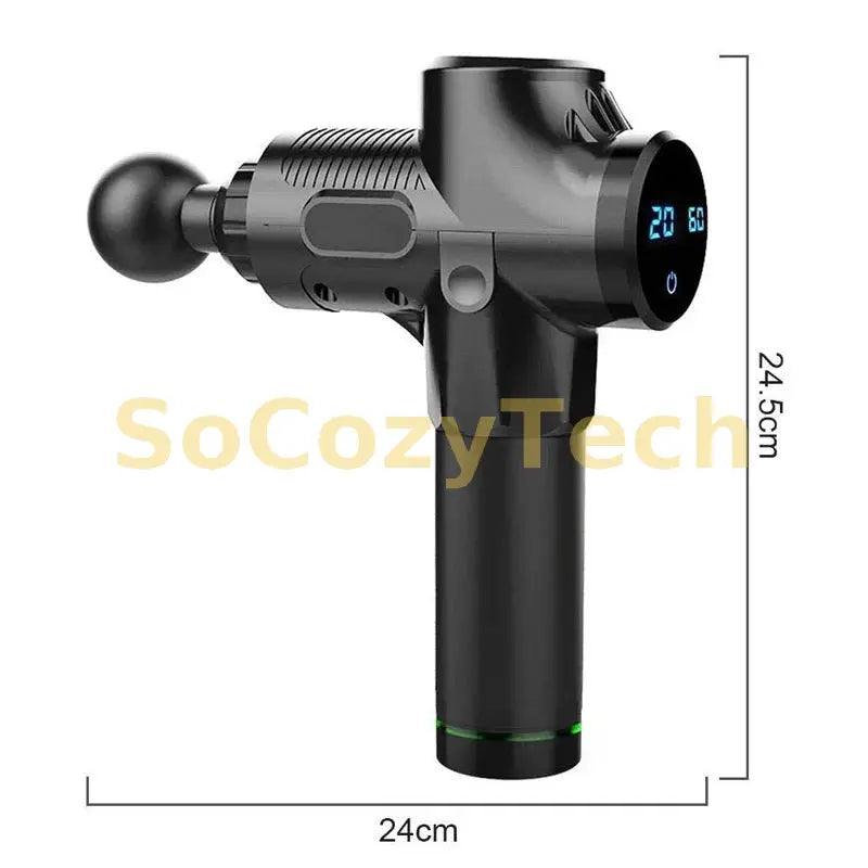 Fascial Massage Gun Electric Percussion Pistol Massager Body Neck Back Deep Tissue Muscle Relaxation Pain Relief Fitness Socosytech