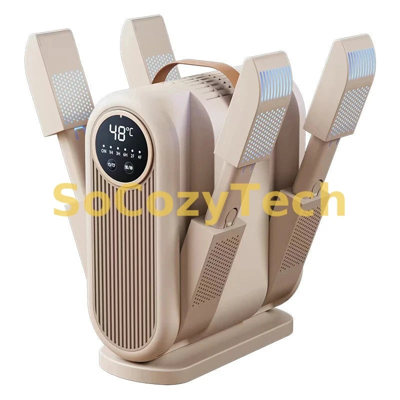 Foldable Shoe Dryer Electric Shoe and Boot Dryer Timing Control Household Shoe Warmer Portable Heater For Socks Boots Socosytech