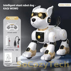 Funny RC Robot Electronic Dog Stunt Dog Voice Command Programmable Touch-sense Music Song Robot Dog for Boy Girls Children Toys Socosytech