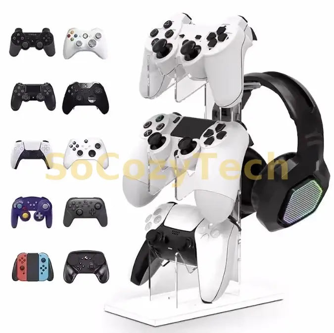 Game Controller Stand For Playstation 5 4 3 2 PS5 PS4 PS3 Dualsense Dualshock Switch Pro Xbox Control Accessories Holder Support Socosytech
