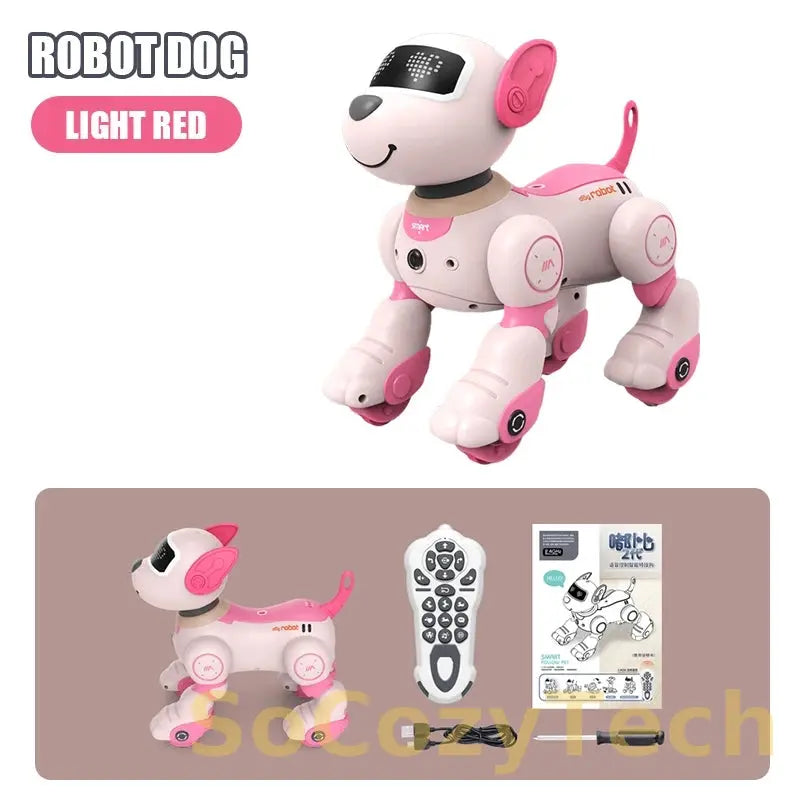 Intelligent Remote Control Robot Dog Electronic Stunt Voice Command Programmable Touch-sense Music Song Children's Toys for Boys Socosytech