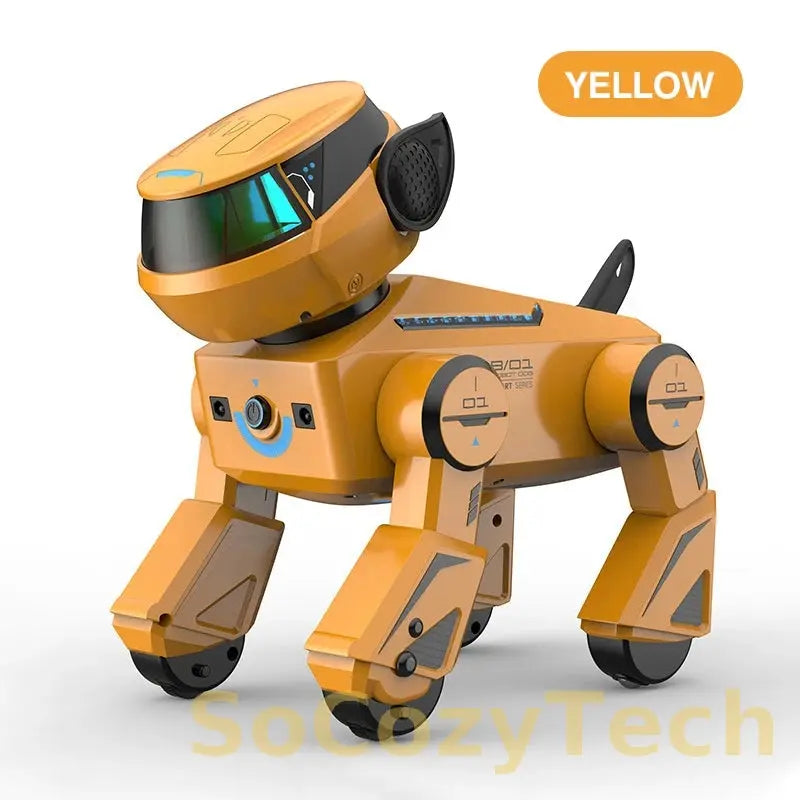 Intelligent Remote Control Robot Dog Electronic Stunt Voice Command Programmable Touch-sense Music Song Children's Toys for Boys Socosytech