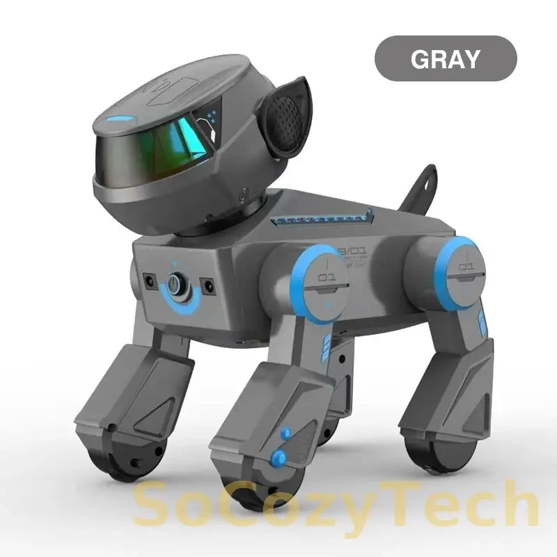 Intelligent Remote Control Robot Dog Electronic Stunt Voice Command Programmable Touch-sense Music Song Children's Toys for Boys Socosytech