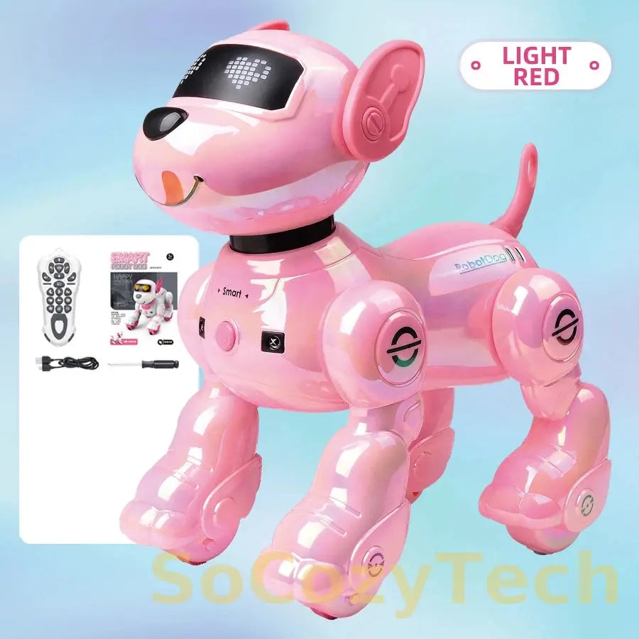 Intelligent Remote Control Robot Dog Electronic Stunt Voice Command Programmable Touch-sense Music Song Children's Toys for Boys Socosytech
