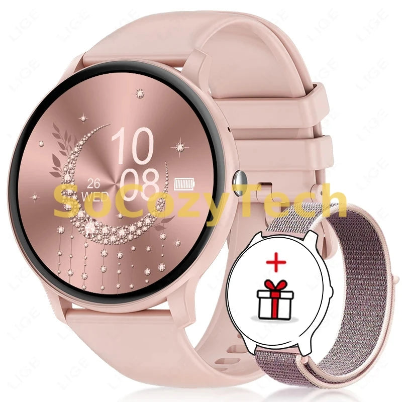 LIGE Smart Watch Women Men Bluetooth Call Sports Fitness Watches Heart Rate Health Monitor Smartwatch Ladies For Android iOS New Socosytech