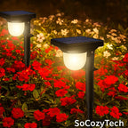 Lampe Solaire LED Étanche IP65 – Détecteur de Mouvement, 3 Modes, Jardin & Allée - Socosytech