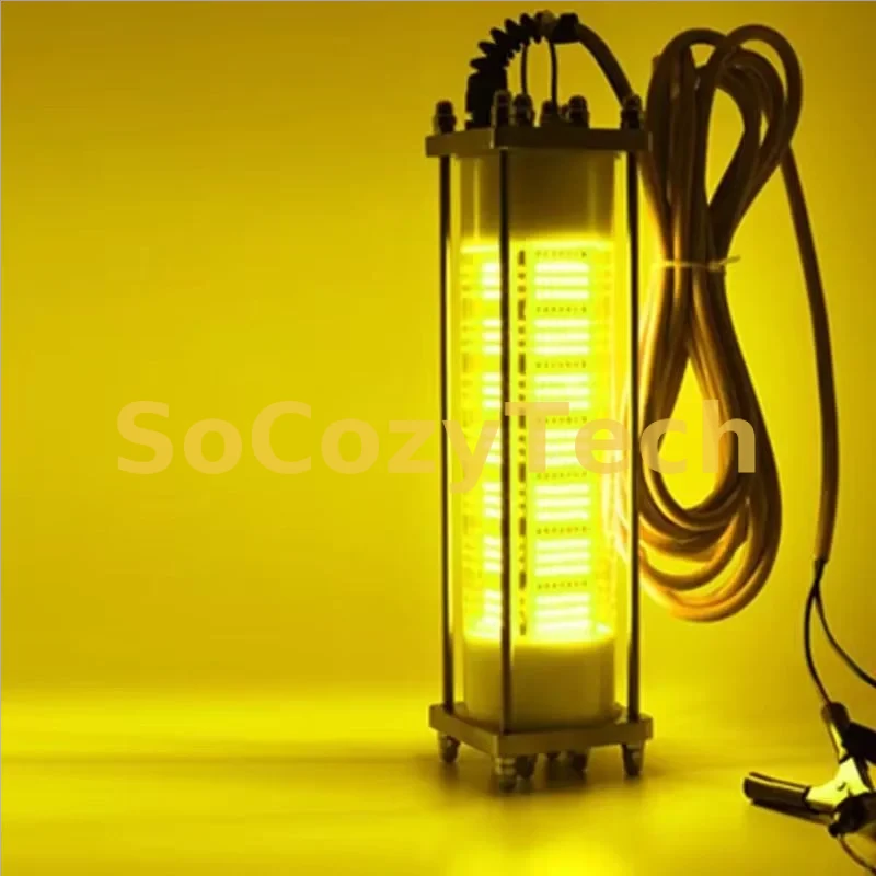 Lampe Submersible LED 120W – Inspection & Éclairage Sous-Marin (Puits / Bassin / Aquarium / Pêche) Socosytech