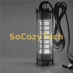 Lampe Submersible LED 120W – Inspection & Éclairage Sous-Marin (Puits / Bassin / Aquarium / Pêche) Socosytech