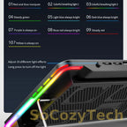 Laptop Cooler Laptop Cooling Pad 6 Quiet Fans High-speed Cooling Supports Laptop Accessories Cooler Notebook Base Radiator Socosytech