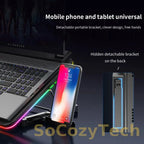 Laptop Cooler Laptop Cooling Pad 6 Quiet Fans High-speed Cooling Supports Laptop Accessories Cooler Notebook Base Radiator Socosytech