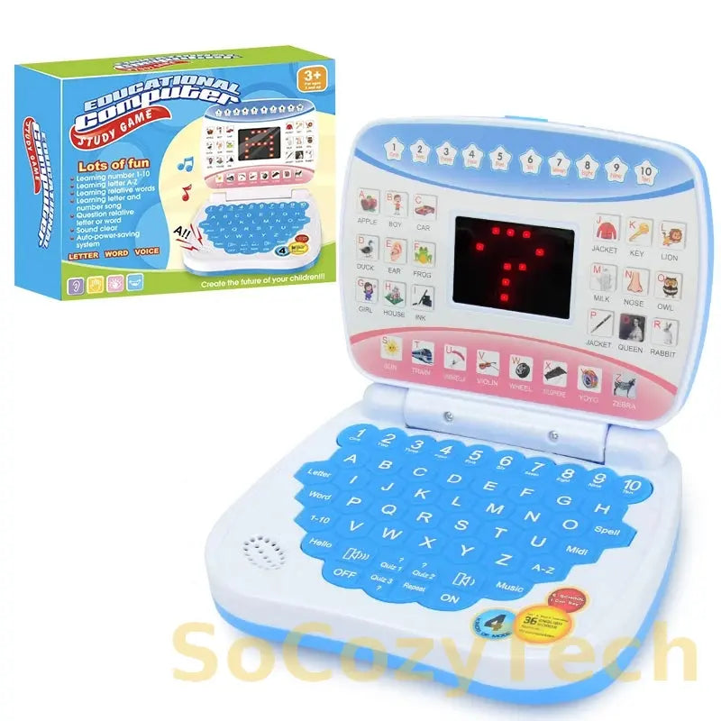 Learning Machine Laptop Computer Child Electronic Preschool Language Education Toys Gift Toddler Kid Developing Cognitive Skills Socosytech