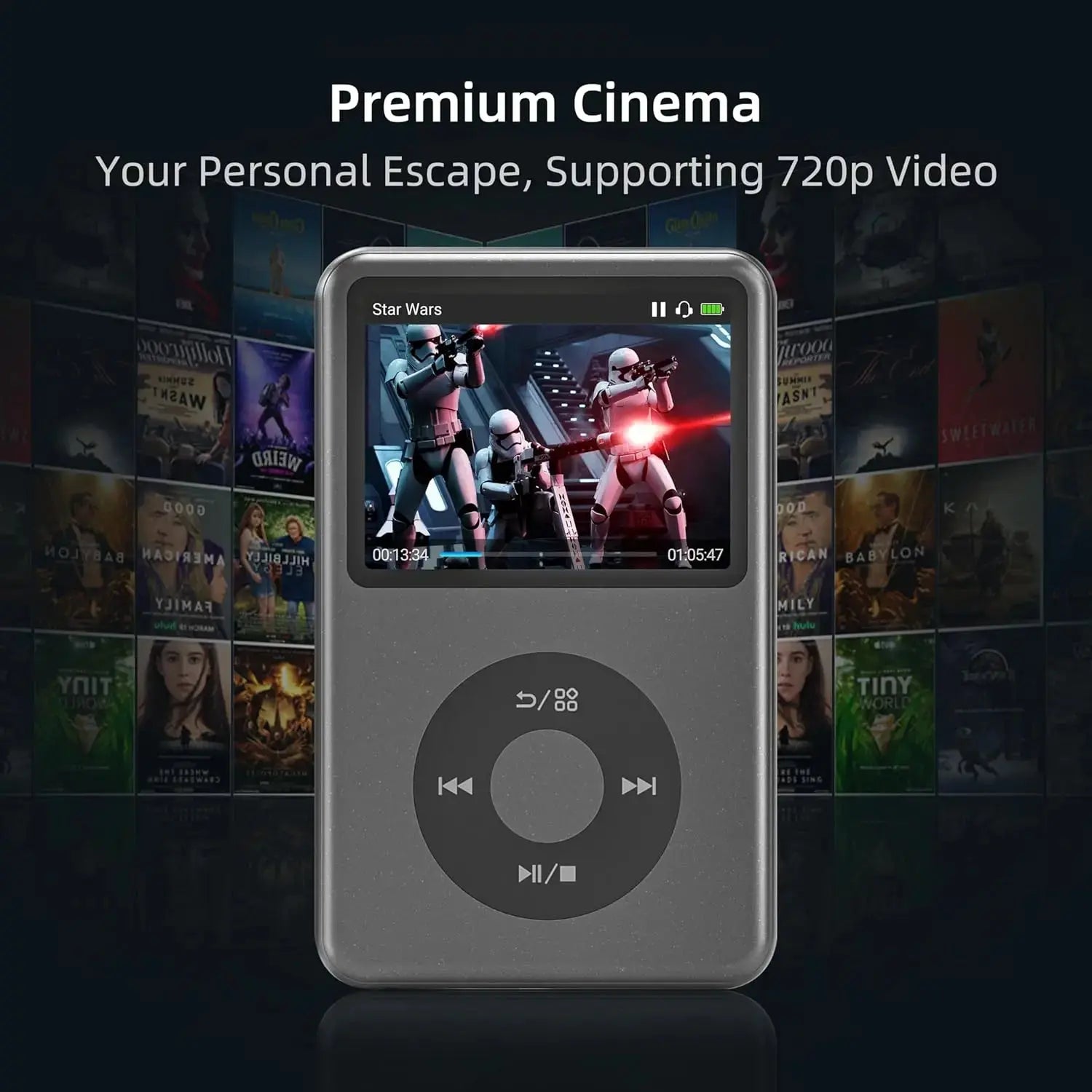 Lecteur MP3 Bluetooth 128Go – HiFi, Écran HD & Haut-Parleur Intégré - Socosytech