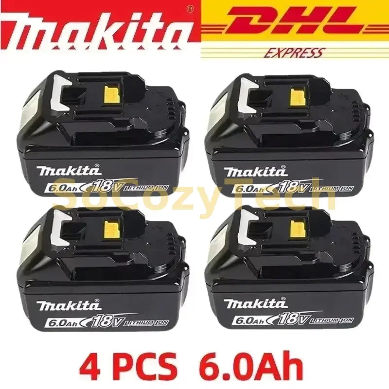 Makita 18V battery for Makita 18V power tools The 18V Makita BL1860B rechargeable battery can replace BL1850B LXT400 Socosytech