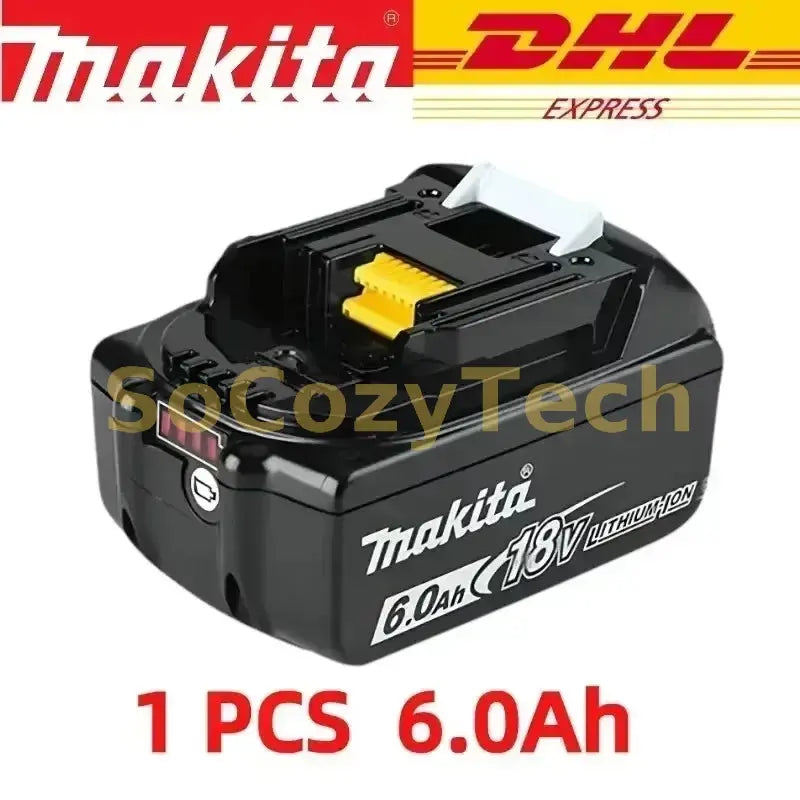 Makita 18V battery for Makita 18V power tools The 18V Makita BL1860B rechargeable battery can replace BL1850B LXT400 Socosytech
